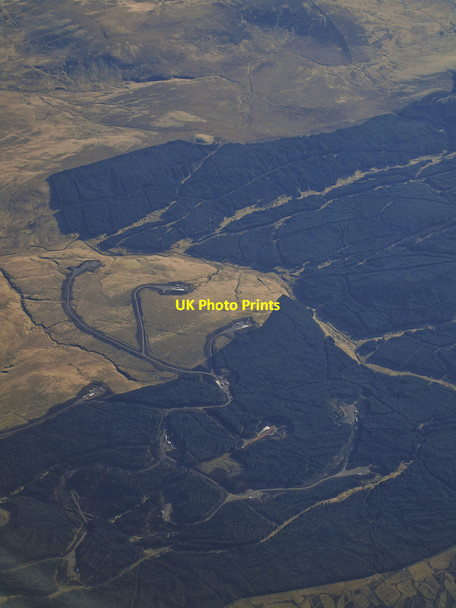 Photo 6"x4" Kennoxhead wind farm from the air Dyrigs Hill c2022