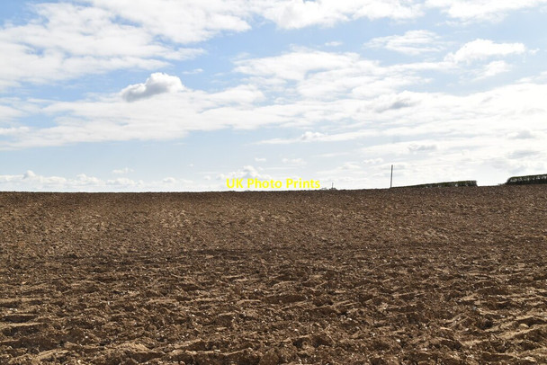 Photo 6"x4" Ploughed field Force Green c2021 P1