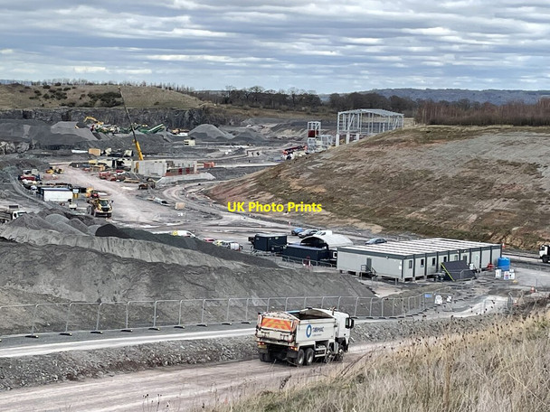 Photo 6"x4" Bayston Hill quarry Betton Strange c2022