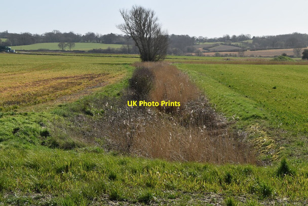 Photo 6"x4" Drainage ditch, Rother Valley Lamberden c2021