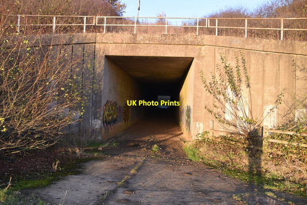 Photo 6"x4" Subway below M25 Epping c2021