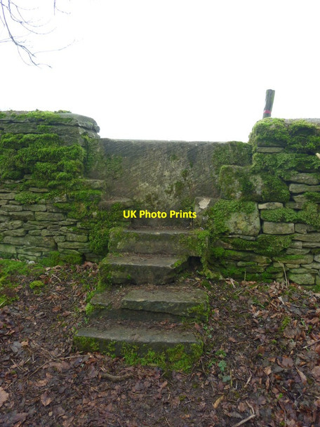 Photo 6"x4" Stone stile field to wood, Miserden Estate GS1052 Caudle Green c2021