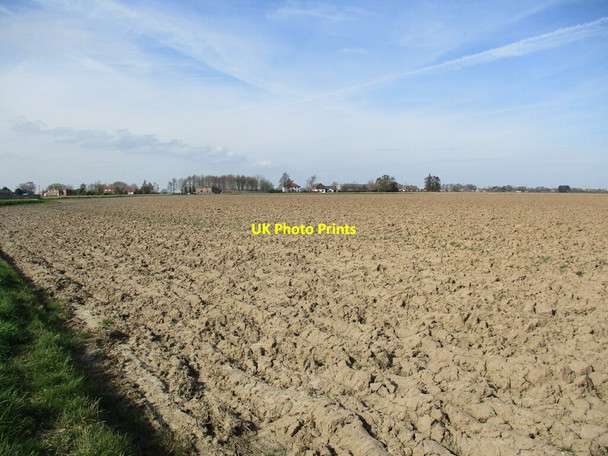 Photo 6"x4" Ploughed field near Benington Benington Sea End c2022