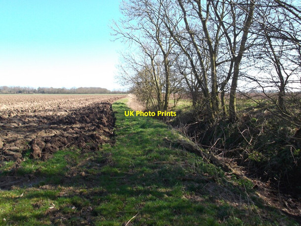 Photo 6"x4" Drain by the Clough Plantation Patrington Haven c2022