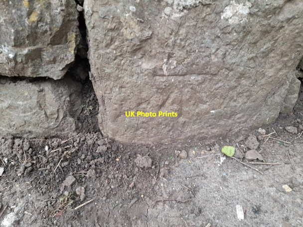 Photo 6"x4" Ordnance Survey Cut Mark Tenby\/Dinbych-y-pysgod c2022