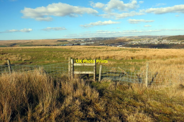 Photo 6"x4" Llwybr i Barc Bryn Bach \/ Path to Bryn Bach Park Tredegar c2022
