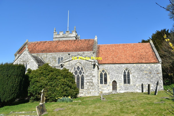 Photo 6"x4" St Mary's church, Stapleford Stapleford\/SU0737 c2022