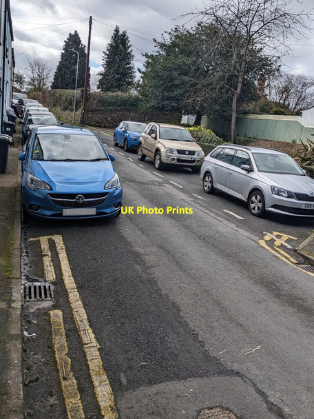 Photo 6"x4" Cars parked in Norman Street, Caerleon Caerleon or Caerllion c2022