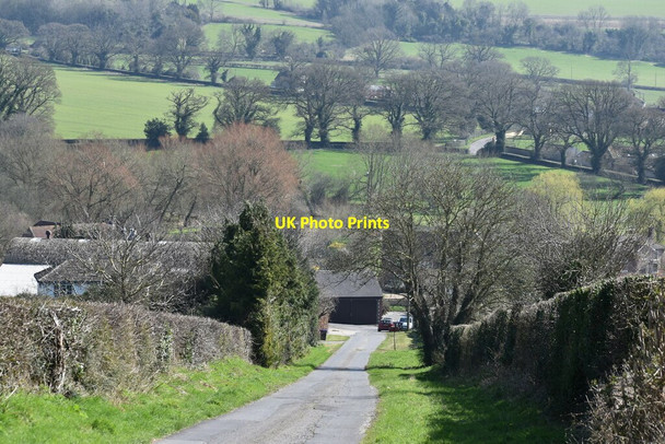 Photo 6"x4" Steep descent to Upper Woodford Upper Woodford c2022