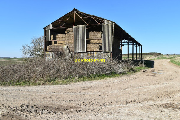 Photo 6"x4" Barn beside Chain Drove Stoford\/SU0835 c2022
