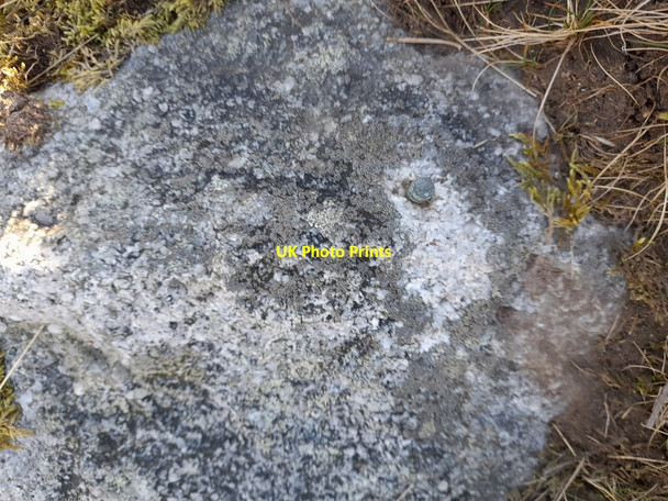 Photo 6"x4" Ordnance Survey Rivet Rhiwfawr c2022