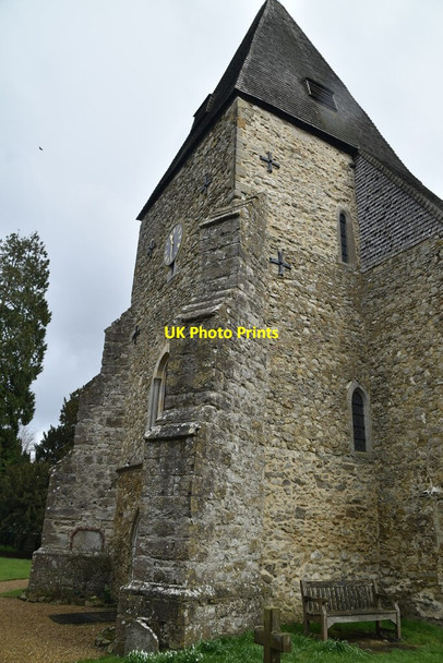 Photo 6"x4" Church of St Mary Hunton\/TQ7149 c2021 P1