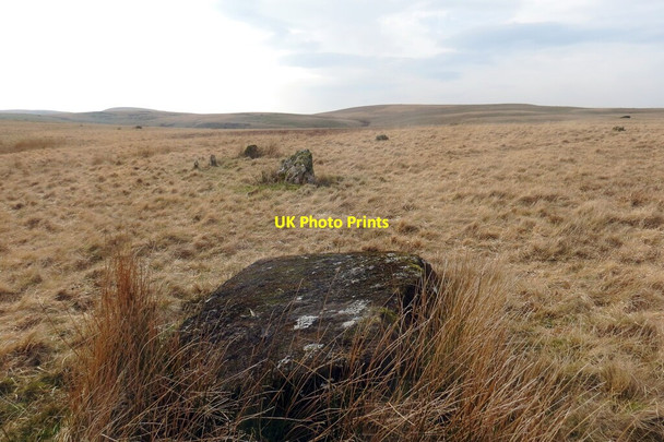 Photo 6"x4" Cylch cerrig Nant Tarw \/ Nant Tarw stone circle Bryn Mawr\/SN8025 c2022