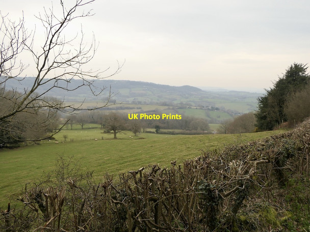 Photo 6"x4" View south from Craig-y-dorth Cwmcarvan c2022