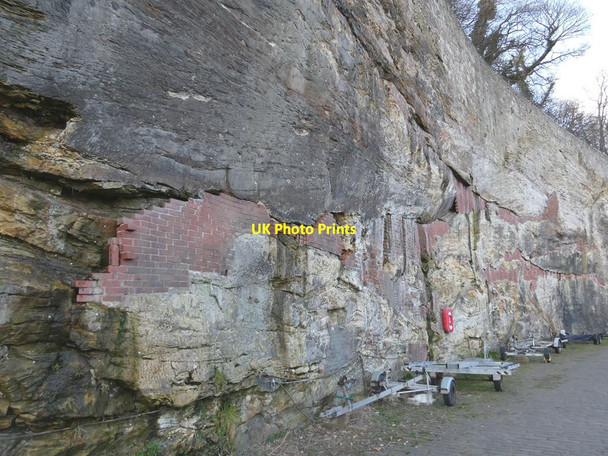 Photo 6"x4" Cliff overlooking Dysart Harbour Panhall c2022