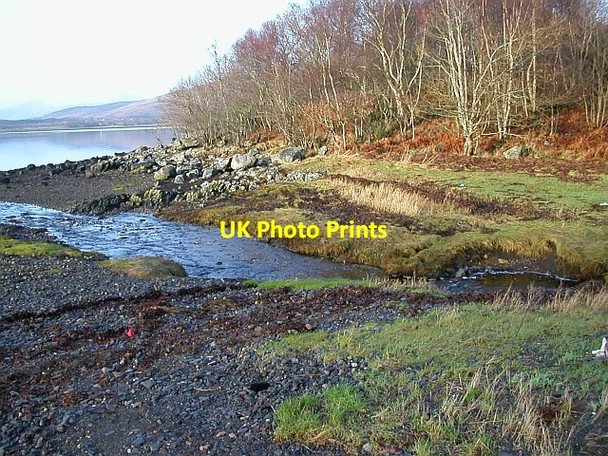 Photo 6"x4" Burn Flowing into Loch Creran Sutherlands Grove c2006