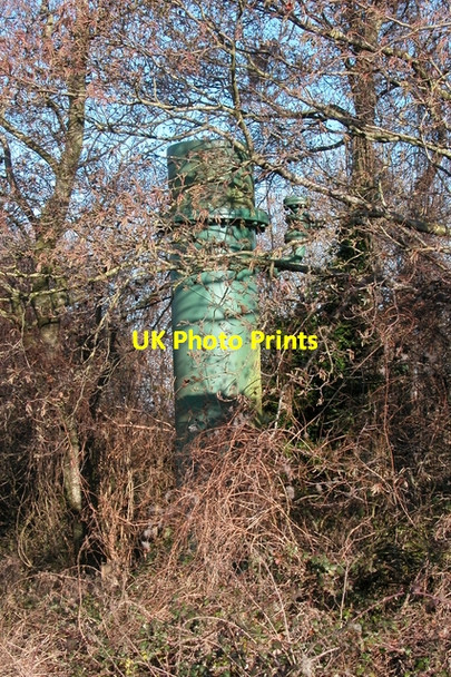 Photo 6"x4" Unusual pipe\/vent atop Portsdown Hill. Cosham c2006
