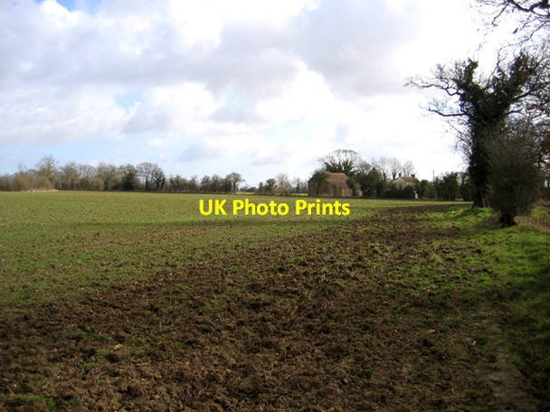 Photo 6"x4" Hamrow House and farmland, Hamrow, Norfolk Hamrow c2006