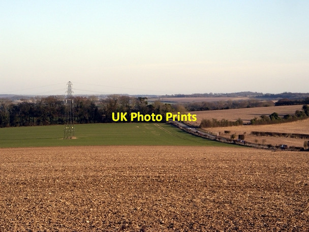 Photo 6"x4" Gander Down and the A272 Lane End\/SU5525 c2006