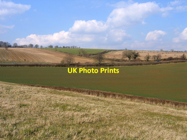 Photo 6"x4" Diagonals in the landscape, Sherborne, Dorset Sherborne\/ST6316 c2006
