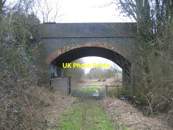 Photo 6"x4" Stratford and Midland Junction Railway Bridge Aston le Walls c2006