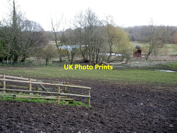 Photo 6"x4" River Test, south of Longstock Longstock c2006