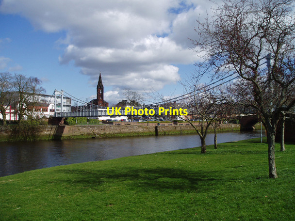 Photo 6"x4" Nith Suspension Bridge, Dumfries Dumfries c2006
