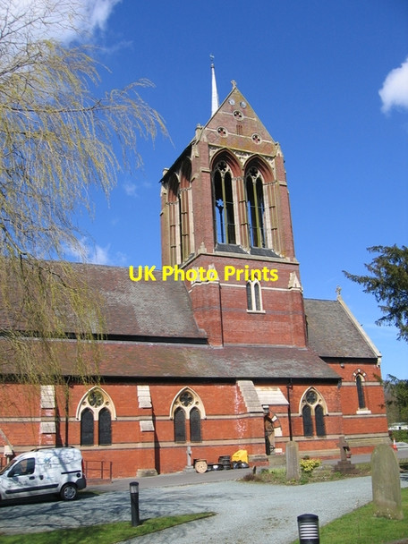 Photo 6"x4" St Mary's Church, Wythall Inkford c2006