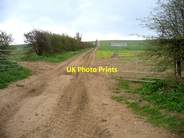 Photo 6"x4" Farm track from Grange Road, Ickleton, Cambs Ickleton c2006