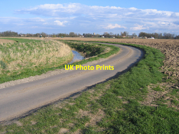 Photo 6"x4" Winding lane and drain, Kirton, Lincs Kirton\/TF3038 c2006