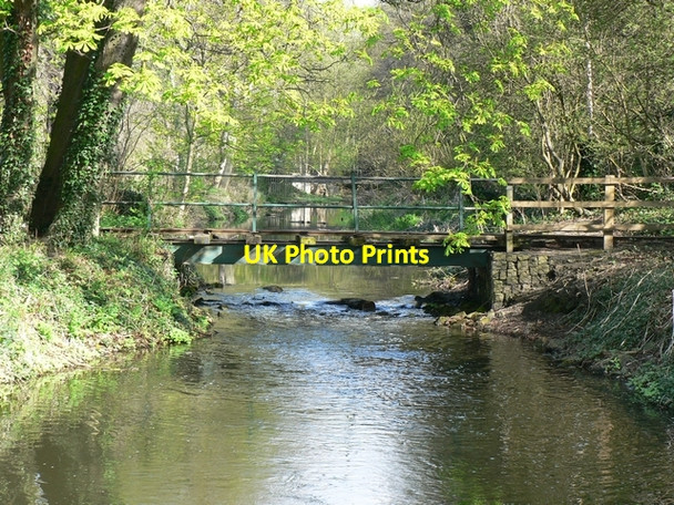 Photo 6"x4" Railway bridge over Kirkstall Goit, Kirkstall Kirkstall c2006