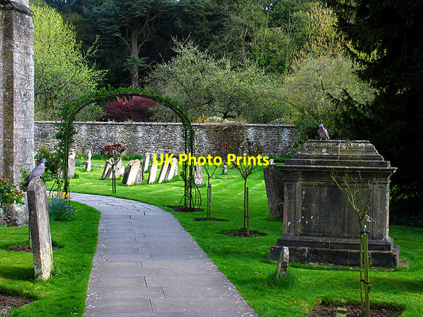Photo 6"x4" Graveyard at the Church in Bibury Bibury c2006