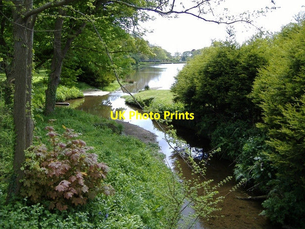 Photo 6"x4" Stream going into small lake, Billown Castletown\/SC2667 c2006