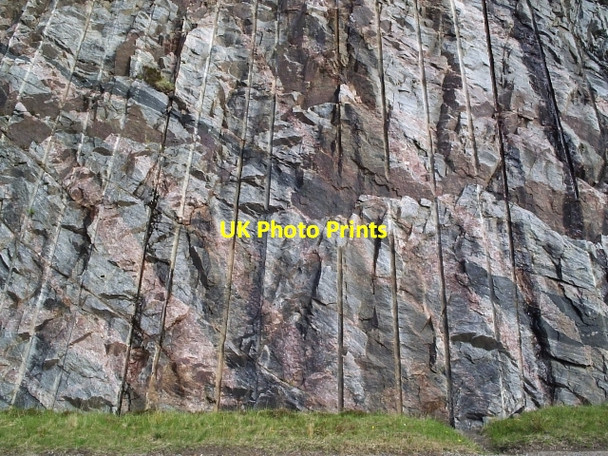 Photo 6"x4" A Rock Cutting Loch na Fiacail c2006