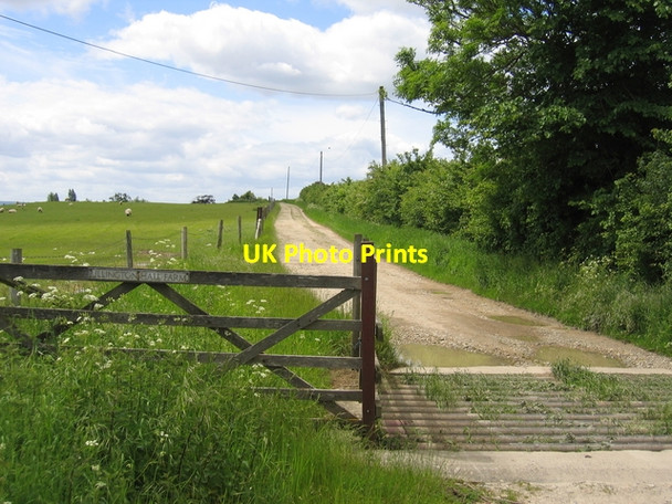 Photo 6"x4" Driveway to Ullington Hall Farm Ullington c2006