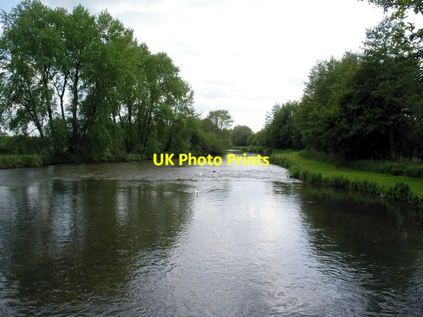 Photo 6"x4" River Test at Bossington, looking south Bossington\/SU3331 c2006