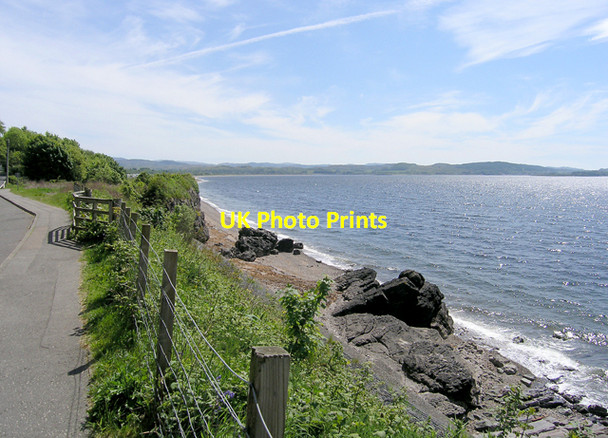 Photo 6"x4" Looking along shore line SW from A828 Ledaig\/NM9037 c2006