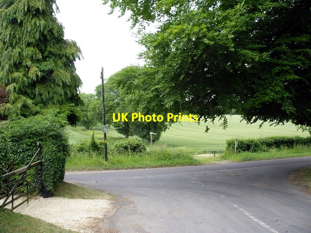 Photo 6"x4" Junction of Standing Hill and West Dean Road Frenchmoor c2006