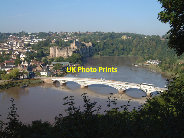 Photo 6"x4" Chepstow Castle and Bridge from Tutshill Chepstow\/Cas-Gwent c2002