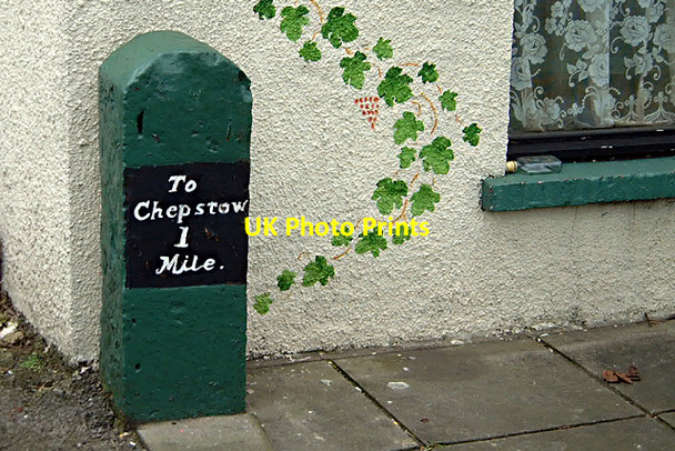 Photo 6"x4" Milestone - 1 Mile to Chepstow on the B4228 (Close-up) Chepstow\/Cas-Gwent c2006