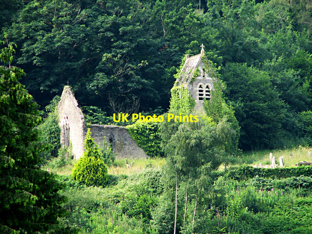 Photo 6"x4" Ruined Church on the hill above Tintern Abbey Chapel Hill\/SO5200 c2006