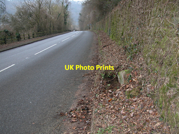 Photo 6"x4" Milestone - 5 Miles to Chepstow on the A466 Chapel Hill\/SO5200 c2006