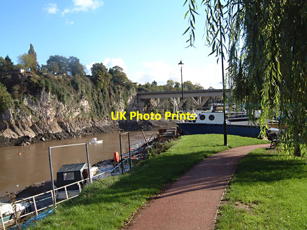 Photo 6"x4" Chepstow - Path along The Back Chepstow\/Cas-Gwent c2005