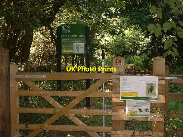 Photo 6"x4" Southern entrance to Castor Hanglands NNR, a few miles west of Peterborough Castor c2006