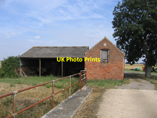 Photo 6"x4" Farm buildings, Billingborough Fen, Lincs Bridge End\/TF1436 c2006