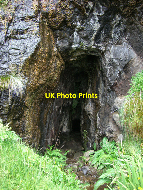 Photo 6"x4" Entrance to the Massacre Cave, Eigg Galmisdale c2006