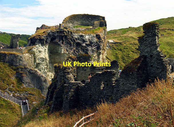 Photo 6"x4" Tintagel Castle Ruins Tintagel c2006