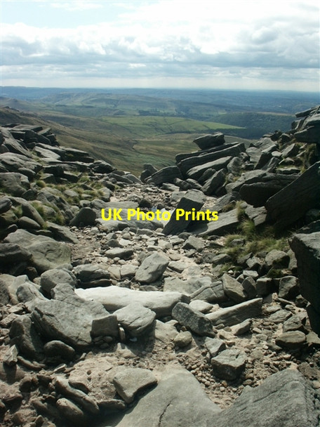 Photo 6"x4" Streambed at Kinder Downfall Farlands Booth c2006