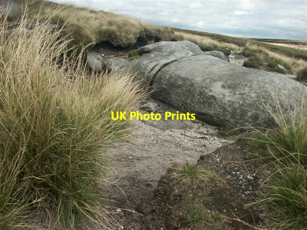 Photo 6"x4" Moorland, Kinder Scout Farlands Booth c2006