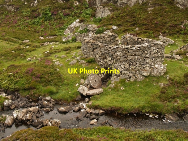 Photo 6"x4" Old Mill, Port Alltan na Bradhan Clachtoll c2006